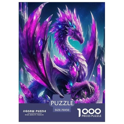 Drachen1000-teilige Puzzles Für Erwachsene Und Kinder Bildungsspiele FantasieSpaßig Und Herausfordernde Home Decors Tolle Geschenkidee70x50cm/1000pcs von TDSNKAVHB