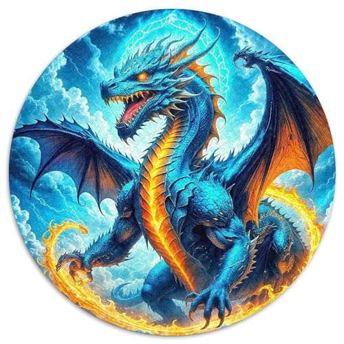 DrachenPuzzle 1000 Teile Für Erwachsene Rund FantasieKreatives Herausforderndes Spielzeug-Geschenk1000pcs (67.5x67.5cm) von TDSNKAVHB