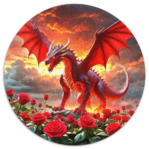 DrachenPuzzles 1000 Teile Für Erwachsene Rund FantasieKreatives Herausforderungspuzzle-Spielzeug1000pcs (67.5x67.5cm) von TDSNKAVHB