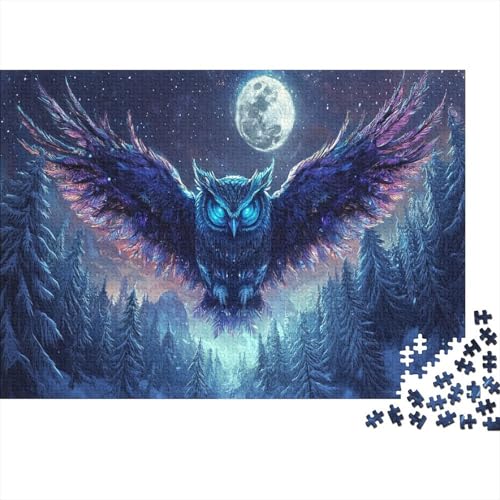 Eule Puzzle 1000 Teile Puzzle Erwachsene Schwieriges Schwer Puzzle Für Erwachsene Und Kinder Ab 14 Jahren Puzzel 1000pcs (75x50cm) von TDSNKAVHB