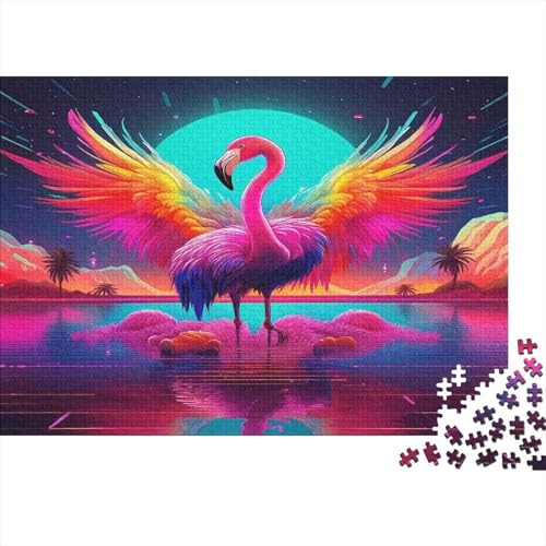 Flamingo1000-teiliges Puzzle Für Erwachsene Und Kinder Familienspiel KunstSpaßig Und Herausfordernd Für Home Decoration Tolle Geschenkidee70x50cm/1000pcs von TDSNKAVHB