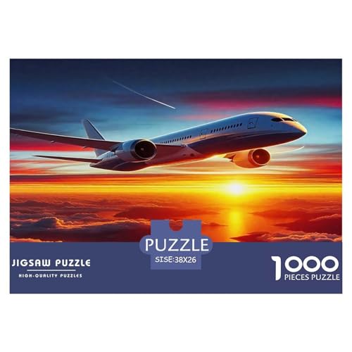 Flugzeug1000-teiliges Puzzle Für Erwachsene Familienspiel SonnenuntergangSpaßig Und Herausfordernde Home Decors Tolle Geschenkidee38x26cm/1000pcs Flugzeug1000-teiliges Puzzle Für Erwachsene Familienspiel SonnenuntergangSpaßig Und Herausfordernde Home Decors Tolle Geschenkidee38x26cm/1000pcs von TDSNKAVHB
