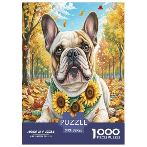 Französische Bulldogge1000 Pieces Jigsaw Puzzles for Adults EduKatzeional Games SonnenblumenChallenging for Home Decoration Great Gift Idea38x26cm/1000pcs Französische Bulldogge1000 Pieces Jigsaw Puzzles for Adults EduKatzeional Games SonnenblumenChallenging for Home Decoration Great Gift Idea38x26cm/1000pcs von TDSNKAVHB