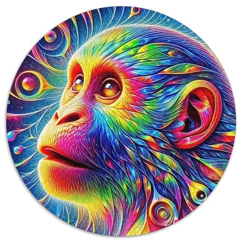 GorillaPuzzles 1000 Teil Für Erwachsene Rund KunstKreatives Herausforderndes Spielzeug-Geschenk1000pcs (67.5x67.5cm) von TDSNKAVHB