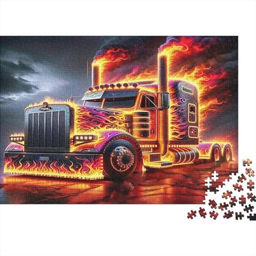 Großer LKW1000-teiliges Puzzle Für Erwachsene Familienspiel FlammeSpaßig Und Herausfordernde Home Decors Tolle Geschenkidee70x50cm/1000pcs von TDSNKAVHB
