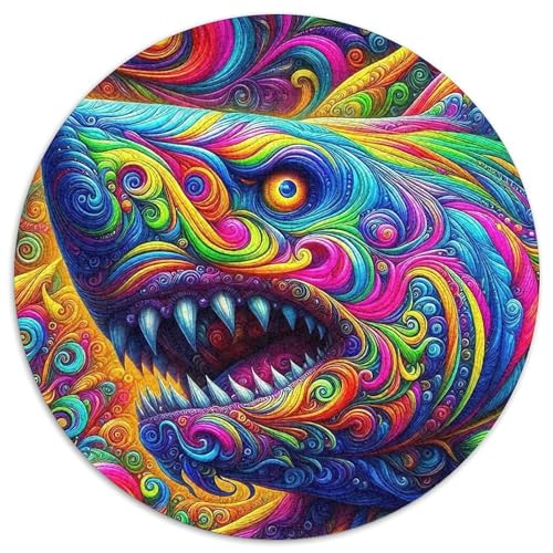 HaiPuzzles 1000 Teile Für Erwachsene Rund KunstKreatives Herausforderungsspielzeug-Geschenk1000pcs (67.5x67.5cm) von TDSNKAVHB