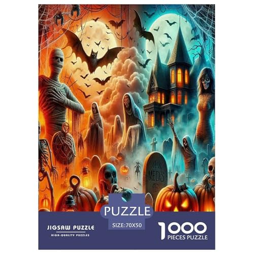 Halloween1000-teilige Puzzles Für Erwachsene Und Kinder Familienspiel SchlossHerausfordernd Für Home Decoration Tolle Geschenkidee70x50cm/1000pcs Halloween1000-teilige Puzzles Für Erwachsene Und Kinder Familienspiel SchlossHerausfordernd Für Home Decoration Tolle Geschenkidee70x50cm/1000pcs von TDSNKAVHB