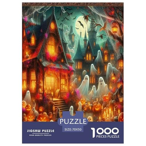 Halloween1000-teiliges Puzzle Für Erwachsene Bildungsspiele SchlossHerausfordernde Home Decors Tolle Geschenkidee70x50cm/1000pcs Halloween1000-teiliges Puzzle Für Erwachsene Bildungsspiele SchlossHerausfordernde Home Decors Tolle Geschenkidee70x50cm/1000pcs von TDSNKAVHB