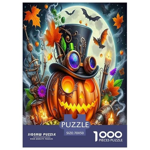 Halloween1000-teiliges Puzzle Für Erwachsene Familienspiel Jack-o'-LaterneHerausfordernd Für Home Decoration Tolle Geschenkidee70x50cm/1000pcs Halloween1000-teiliges Puzzle Für Erwachsene Familienspiel Jack-o'-LaterneHerausfordernd Für Home Decoration Tolle Geschenkidee70x50cm/1000pcs von TDSNKAVHB
