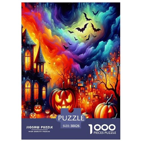 Halloween1000-teiliges Puzzle Für Erwachsene Familienspiel Jack-o'-LaterneSpaßig Und Herausfordernd Für Home Decoration Tolle Geschenkidee38x26cm/1000pcs Halloween1000-teiliges Puzzle Für Erwachsene Familienspiel Jack-o'-LaterneSpaßig Und Herausfordernd Für Home Decoration Tolle Geschenkidee38x26cm/1000pcs von TDSNKAVHB