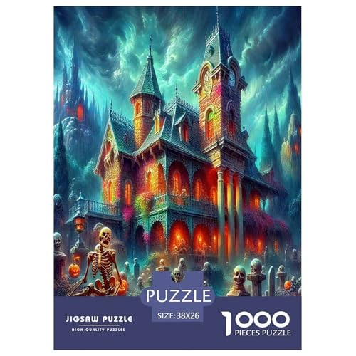 Halloween1000-teiliges Puzzle Für Erwachsene Familienspiel SchlossHerausfordernde Home Decors Tolle Geschenkidee38x26cm/1000pcs Halloween1000-teiliges Puzzle Für Erwachsene Familienspiel SchlossHerausfordernde Home Decors Tolle Geschenkidee38x26cm/1000pcs von TDSNKAVHB