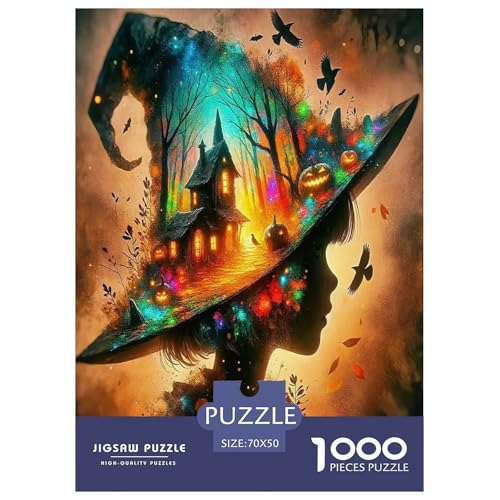 Halloween1000-teiliges Puzzle Für Erwachsene Und Kinder Familienspiel MagierSpaßig Und Herausfordernde Home Decors Tolle Geschenkidee70x50cm/1000pcs Halloween1000-teiliges Puzzle Für Erwachsene Und Kinder Familienspiel MagierSpaßig Und Herausfordernde Home Decors Tolle Geschenkidee70x50cm/1000pcs von TDSNKAVHB