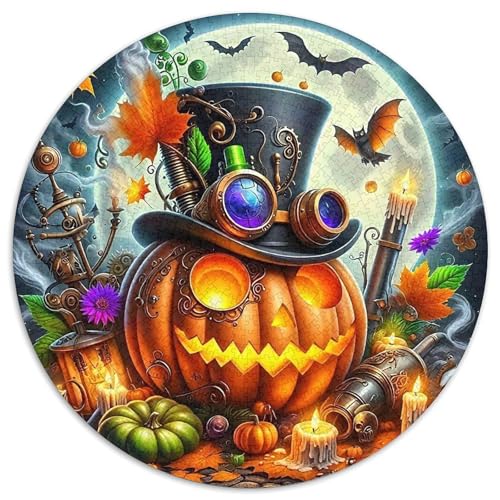 HalloweenPuzzles 1000 Teile Für Erwachsene Rund Jack-o'-LaterneKreatives Herausforderndes Puzzle-Spielzeug1000pcs (67.5x67.5cm) von TDSNKAVHB