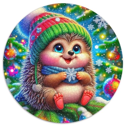 HedgehogPuzzles 1000 Teile Für Erwachsene Rund Nettes HaustierKreative Herausfordernde Familiendekorationen1000pcs (67.5x67.5cm) von TDSNKAVHB