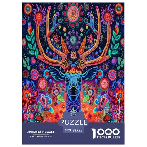 Hirsch 5 Puzzle 1000 Teile Schwer Puzzle Spielzeug Pädagogisches Spiel Impossible Herausforderung Spielzeug Für Erwachsene Und Kinder in Bewährter 38x26cm/1000pcs Hirsch 5 Puzzle 1000 Teile Schwer Puzzle Spielzeug Pädagogisches Spiel Impossible Herausforderung Spielzeug Für Erwachsene Und Kinder in Bewährter 38x26cm/1000pcs von TDSNKAVHB