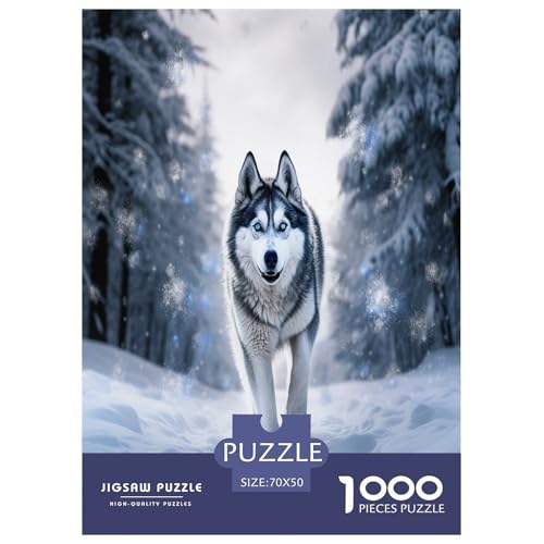 Husky Puzzle 1000 Teile Schwer Puzzle Spielzeug Pädagogisches Spiel Impossible Herausforderung Spielzeug Für Erwachsene Und Kinder in Bewährter 70x50cm/1000pcs von TDSNKAVHB