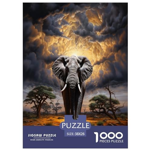 Hyper-Realistic Elefanten Puzzle 1000-teilige Schwer Puzzle Spielzeug Lernspiel Impossible Herausforderungsspielzeug Für Erwachsene Und Kinder Ab 14 Jahren 38x26cm/1000pcs Hyper-Realistic Elefanten Puzzle 1000-teilige Schwer Puzzle Spielzeug Lernspiel Impossible Herausforderungsspielzeug Für Erwachsene Und Kinder Ab 14 Jahren 38x26cm/1000pcs von TDSNKAVHB