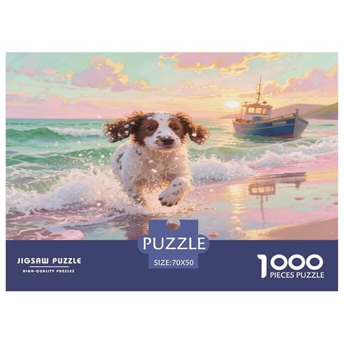 Irischer Setter1000 Piece Jigsaw Puzzle for Adults and Kids Family Game Haustier HundFun and Challenging for Home Decoration Great Gift Idea70x50cm/1000pcs von TDSNKAVHB