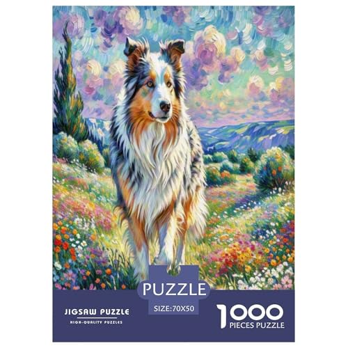 Isländischer Schäferhund1000 Piece Jigsaw Puzzles for Adults EduKatzeional Games Süße HaustiereChallenging Home Decors Great Gift Idea70x50cm/1000pcs von TDSNKAVHB