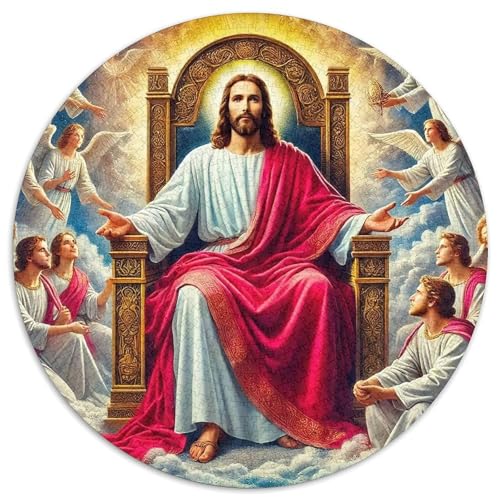 Jesus - ReligionPuzzle 1000 Teile Für Erwachsene Rund heiligKreative Herausfordernde Familiendekorationen1000pcs (67.5x67.5cm) von TDSNKAVHB