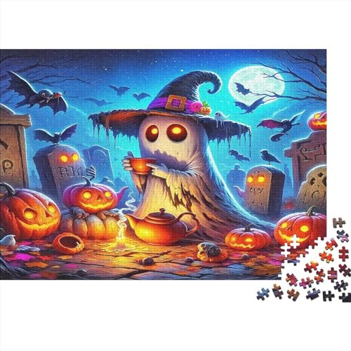 Jumbie Kürbisse1000-teiliges Puzzle Für Erwachsene Bildungsspiele HalloweenHerausfordernd Für Home Decoration Tolle Geschenkidee70x50cm/1000pcs von TDSNKAVHB