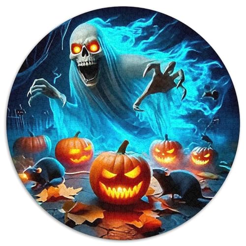 Jumbie KürbissePuzzle 1000 Teile Für Erwachsene Rund HalloweenKreative Herausforderungs-Familiendekorationen1000pcs (67.5x67.5cm) von TDSNKAVHB
