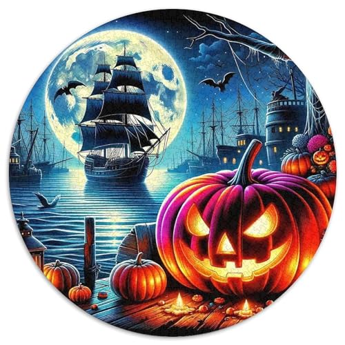 Jumbie KürbissePuzzle 1000 Teile Für Erwachsene Rund HalloweenKreatives Herausforderndes Puzzle-Spielzeug1000pcs (67.5x67.5cm) von TDSNKAVHB