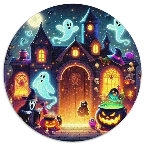 Jumbie KürbissePuzzle 1000 Teile Für Erwachsene Und Kinder Rund HalloweenKreative Herausfordernde Familiendekorationen1000pcs (67.5x67.5cm) von TDSNKAVHB