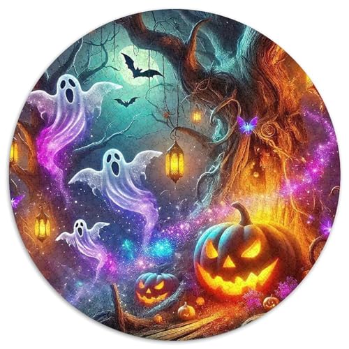 Jumbie KürbissePuzzles 1000 Teile Für Erwachsene Und Kinder Rund HalloweenKreatives Herausforderndes Spielzeug-Geschenk1000pcs (67.5x67.5cm) von TDSNKAVHB