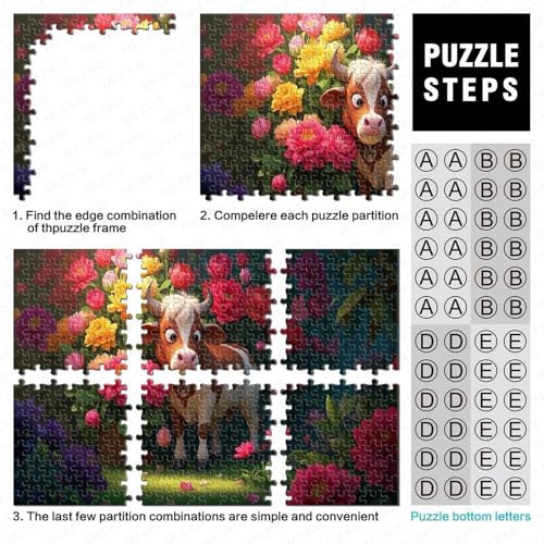Kalb1000 Pieces Jigsaw Puzzles for Adults Family Game Blumen und PflanzenChallenging Home Decors Great Geschenk Idea38x26cm/1000pcs von TDSNKAVHB
