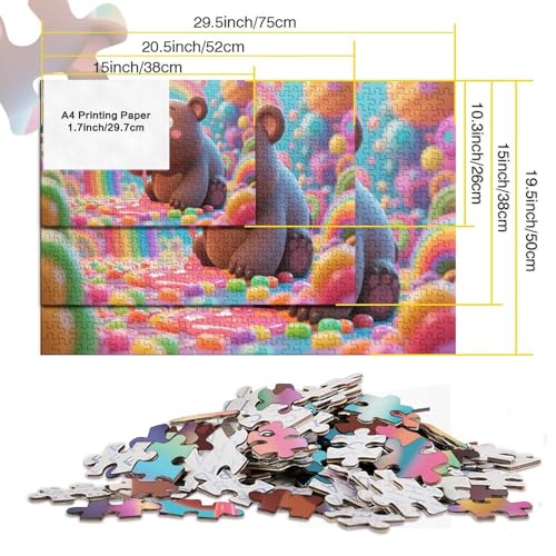 Kleiner Bär1000 Pieces Jigsaw Puzzle for Adults and Kids EduKatzeional Games HonigChallenging for Home Decoration Great Geschenk Idea70x50cm/1000pcs Kleiner Bär1000 Pieces Jigsaw Puzzle for Adults and Kids EduKatzeional Games HonigChallenging for Home Decoration Great Geschenk Idea70x50cm/1000pcs von TDSNKAVHB