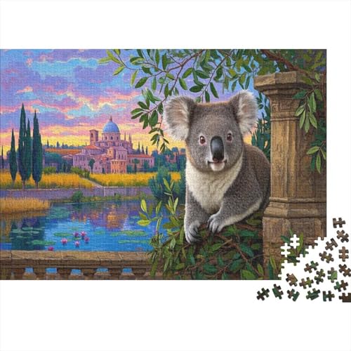 Koala1000 Piece Jigsaw Puzzle for Adults EduKatzeional Games SchlossFun and Challenging Home Decors Great Geschenk Idea38x26cm/1000pcs von TDSNKAVHB