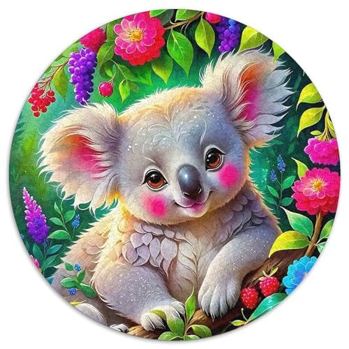 KoalaPuzzles 1000 Teil Für Erwachsene Und Kinder Rund niedlichKreatives Herausforderndes Spielzeug-Geschenk1000pcs (67.5x67.5cm) von TDSNKAVHB