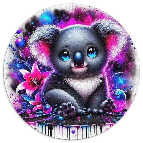 KoalaPuzzles 1000 Teile Für Erwachsene Rund niedlichKreatives Herausforderndes Spielzeug-Geschenk1000pcs (67.5x67.5cm) von TDSNKAVHB