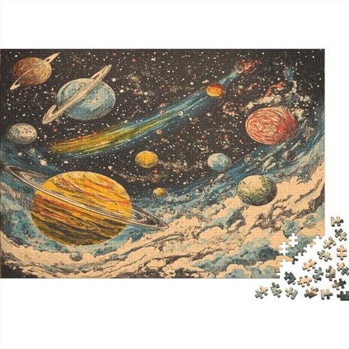 Kosmische Galaxie Puzzle 1000 Teile,Puzzle Für Erwachsene, Impossible Puzzle,Puzzle Farbenfrohes Legespiel,Geschicklichkeitsspiel Für Die Ganze Familie Puzzel 1000pcs (75x50cm) von TDSNKAVHB
