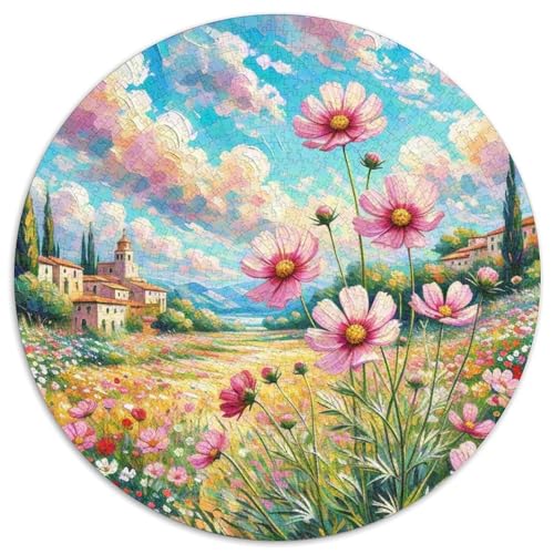 KosmosJigsaw Puzzles 1000 Piece for Adults Round BlumenCreative Challenging Puzzle Toy1000pcs (67.5x67.5cm) von TDSNKAVHB