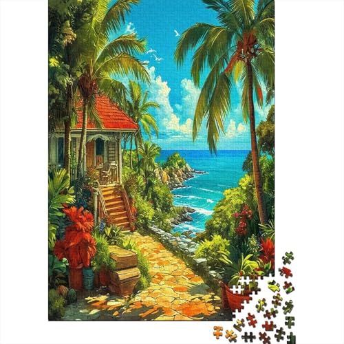 Landschaft1000-teilige Puzzles Für Erwachsene Bildungsspiele OzeanSpaßig Und Herausfordernde Home Decors Tolle Geschenkidee70x50cm/1000pcs von TDSNKAVHB