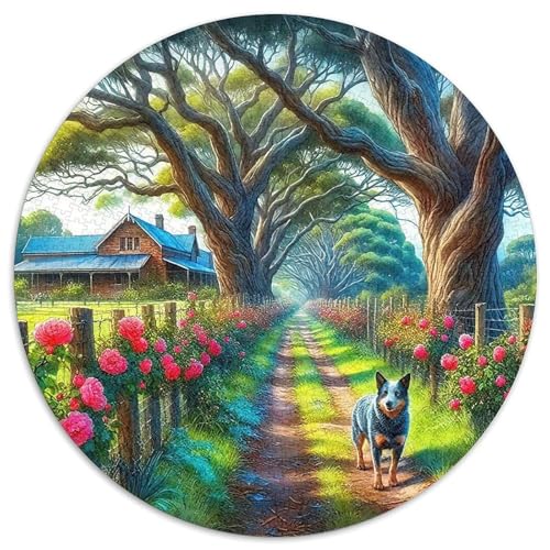 LandschaftPuzzles 1000 Teile Für Erwachsene Rund PfadKreatives Herausforderndes Puzzle-Spielzeug1000pcs (67.5x67.5cm) von TDSNKAVHB
