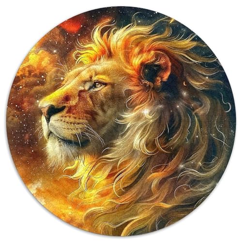 LöwenPuzzles 1000 Teil Für Erwachsene Und Kinder Rund FantasieKreatives Herausforderungspuzzle-Spielzeug1000pcs (67.5x67.5cm) von TDSNKAVHB