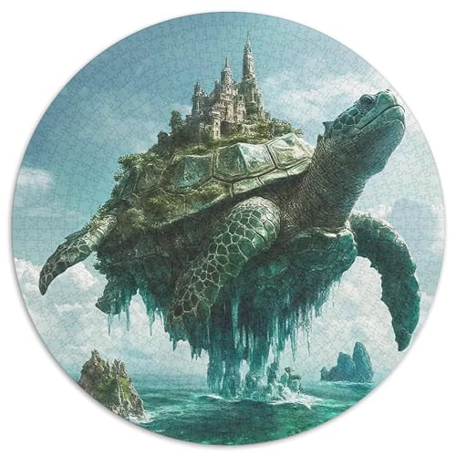 MeeresschildkrötePuzzles 1000 Teile Für Erwachsene Rund Fantasie CityKreatives Herausforderndes Spielzeug-Geschenk1000pcs (67.5x67.5cm) von TDSNKAVHB