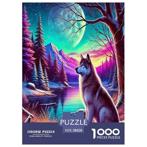 Mondlicht Wolf1000-teiliges Puzzle Für Erwachsene Und Kinder Bildungsspiele FantasieSpaßig Und Herausfordernd Für Home Decoration Tolle Geschenkidee38x26cm/1000pcs Mondlicht Wolf1000-teiliges Puzzle Für Erwachsene Und Kinder Bildungsspiele FantasieSpaßig Und Herausfordernd Für Home Decoration Tolle Geschenkidee38x26cm/1000pcs von TDSNKAVHB