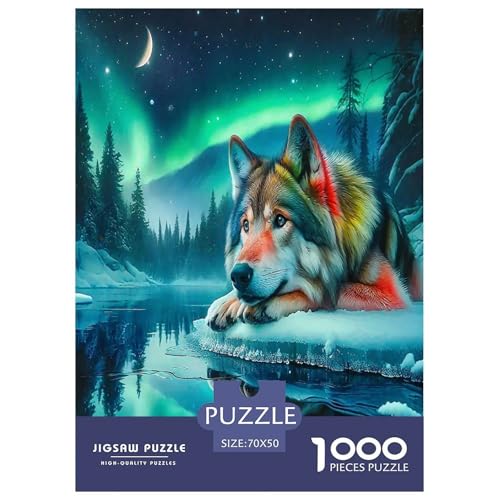 Mondlicht Wolf1000-teiliges Puzzle Für Erwachsene Und Kinder Familienspiel AuroraSpaßig Und Herausfordernd Für Home Decoration Tolle Geschenkidee70x50cm/1000pcs Mondlicht Wolf1000-teiliges Puzzle Für Erwachsene Und Kinder Familienspiel AuroraSpaßig Und Herausfordernd Für Home Decoration Tolle Geschenkidee70x50cm/1000pcs von TDSNKAVHB