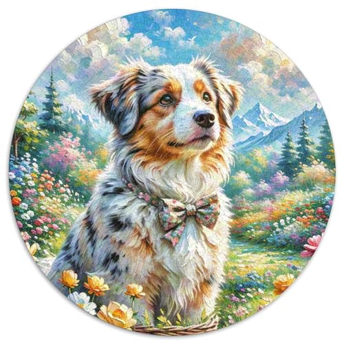 NeufundlandJigsaw Puzzles 1000 Pieces for Adults Kids Round spektakulärCreative Challenging Family Decorations1000pcs (67.5x67.5cm) von TDSNKAVHB