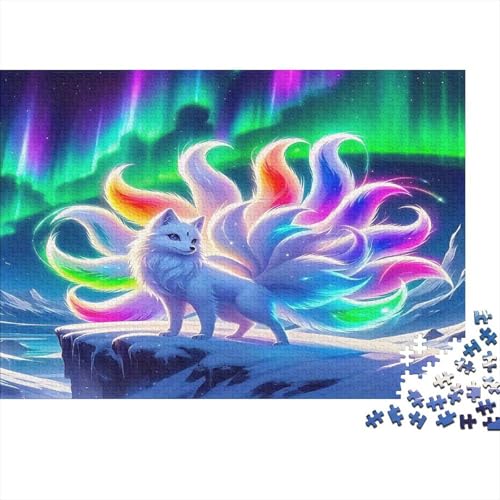 Neun-Schwanz-Fuchs1000-teiliges Puzzle Für Erwachsene Und Kinder Familienspiel AuroraSpaßig Und Herausfordernd Für Home Decoration Tolle Geschenkidee70x50cm/1000pcs von TDSNKAVHB
