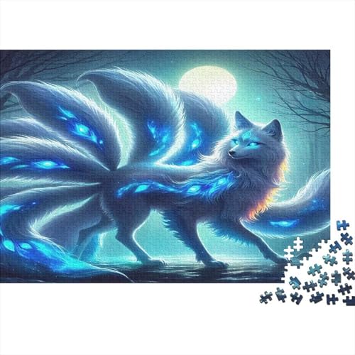 Neun-Schwanz-Fuchs1000-teiliges Puzzle Für Erwachsene Und Kinder Familienspiel FantasieHerausfordernd Für Home Decoration Tolle Geschenkidee70x50cm/1000pcs von TDSNKAVHB