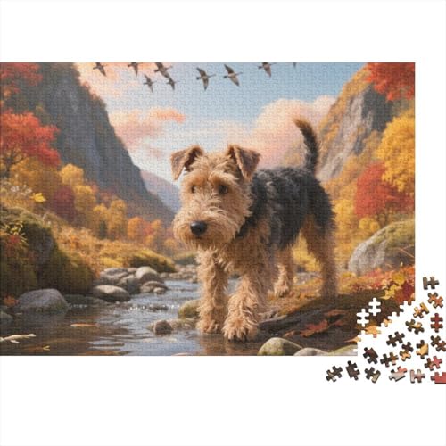 Norfolk Terrier Jigsaw 1000 Pieces Challenge Spielzeug niedlich Haustier Erwachsener Educational Gaming Puzzle Game Unique Gift1000pcs (75x50cm) von TDSNKAVHB