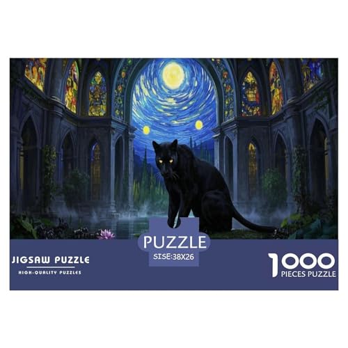 Panther1000 Piece Jigsaw Puzzle for Adults and Kids Family Game KunstFun and Challenging for Home Decoration Great Geschenk Idea38x26cm/1000pcs von TDSNKAVHB