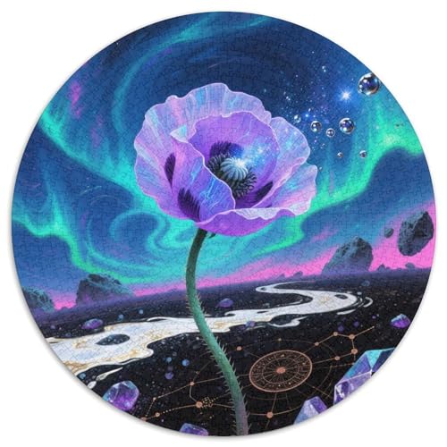 Papaver RhoeasJigsaw Puzzles 1000 Pieces for Adults Kids Round Creative Challenging Family Decorations1000pcs (67.5x67.5cm) von TDSNKAVHB
