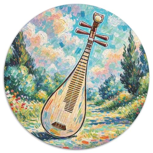 PipaJigsaw Puzzles 1000 Piece for Adults Round MusikinstrumentCreative Challenging Toys Gift1000pcs (67.5x67.5cm) von TDSNKAVHB