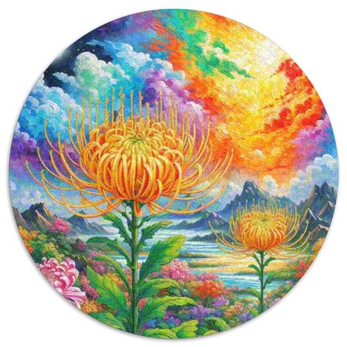 Protea CynaroidesJigsaw Puzzles 1000 Piece for Adults Round BlumenCreative Challenging Puzzle Toy1000pcs (67.5x67.5cm) von TDSNKAVHB